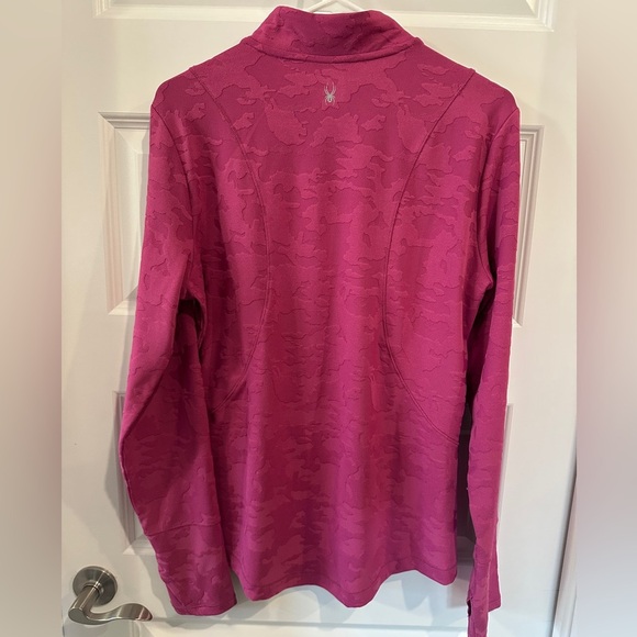 Spyder Women’s Hot Pink 1/4 Zip Activewear Sport Sweatshirt Size Large - Picture 6 of 10
